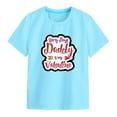 thumbnail image 4 of Tkrady Toddler Girls Shirts Valentine's Day New Round Neck Short Sleeve Cute Shirts Tops, Sizes 1-12 Years, 4 of 6