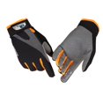 thumbnail image 1 of Guantes de ciclismo antideslizantes de dedos completos, para bicicleta de montaña, carreras de carretera, deportes tácticos al aire libre, talla S (negro y naranja), 1 of 4