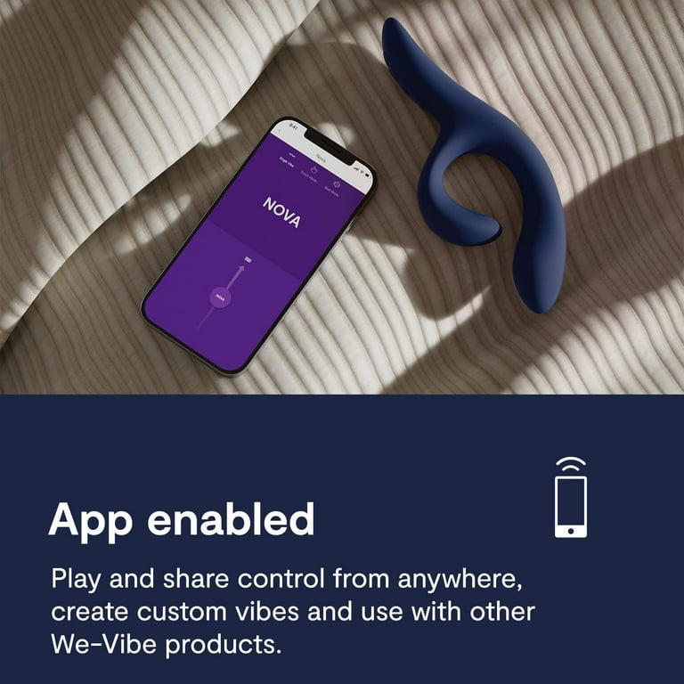 We-Vibe Nova 2 Dual Stimulation Rabbit Massager with Remote and App,  Midnight Blue - Walmart.com