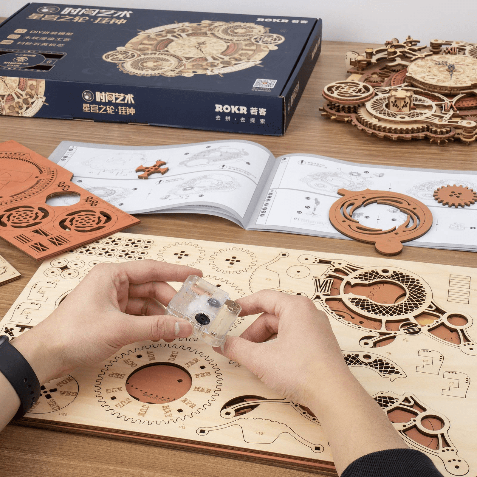 ROKR Puzzle Bois 3D Zodiaque Mur l'horloge pour Adultes Enfants de Plus 14  Ans Construction AdulteCadeaux de Décoration Rétro 168 Pièces, Zodiac Wall  Clock : : Jeux et Jouets