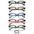 thumbnail image 2 of 5 Pack Vintage Style Half Rim Reading Glasses Comfortable Stylish Simple Reader for Women, 2 of 2