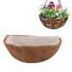 thumbnail image 2 of Coco De Fibra De Coco Semicírculo, Forro De Cesta Para Plantas, Cesta De Flores No Tejida, Alfombrilla Para Maceta/Cesta De Flores Para Colgar En La Pared Methold HA044055-02, 2 of 6