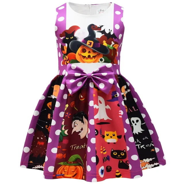 Vestidos infantiles para niñas, vestido de dibujos animados de Mickey Mouse Minnie Mouse, vestido de fiesta de Navidad para niñas, disfraz de Cosplay de Halloween