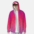 thumbnail image 3 of Picia Light Purple Glitter Women's Men's UPF 50+ Sun Protection Hoodie Shirt Long Sleeve SPF Fishing Outdoor UV Hiking Lightweight Shirts-X-Large, 3 of 9