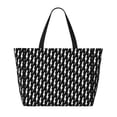 thumbnail image 2 of Lsque Monochrome lightning Beach Travel Bag - Water-Resistant, Large Capacity Lightweight Tote with 7 Pockets for Women and Men - Perfect for Beach, Pool, Gym, and Travel, 2 of 7