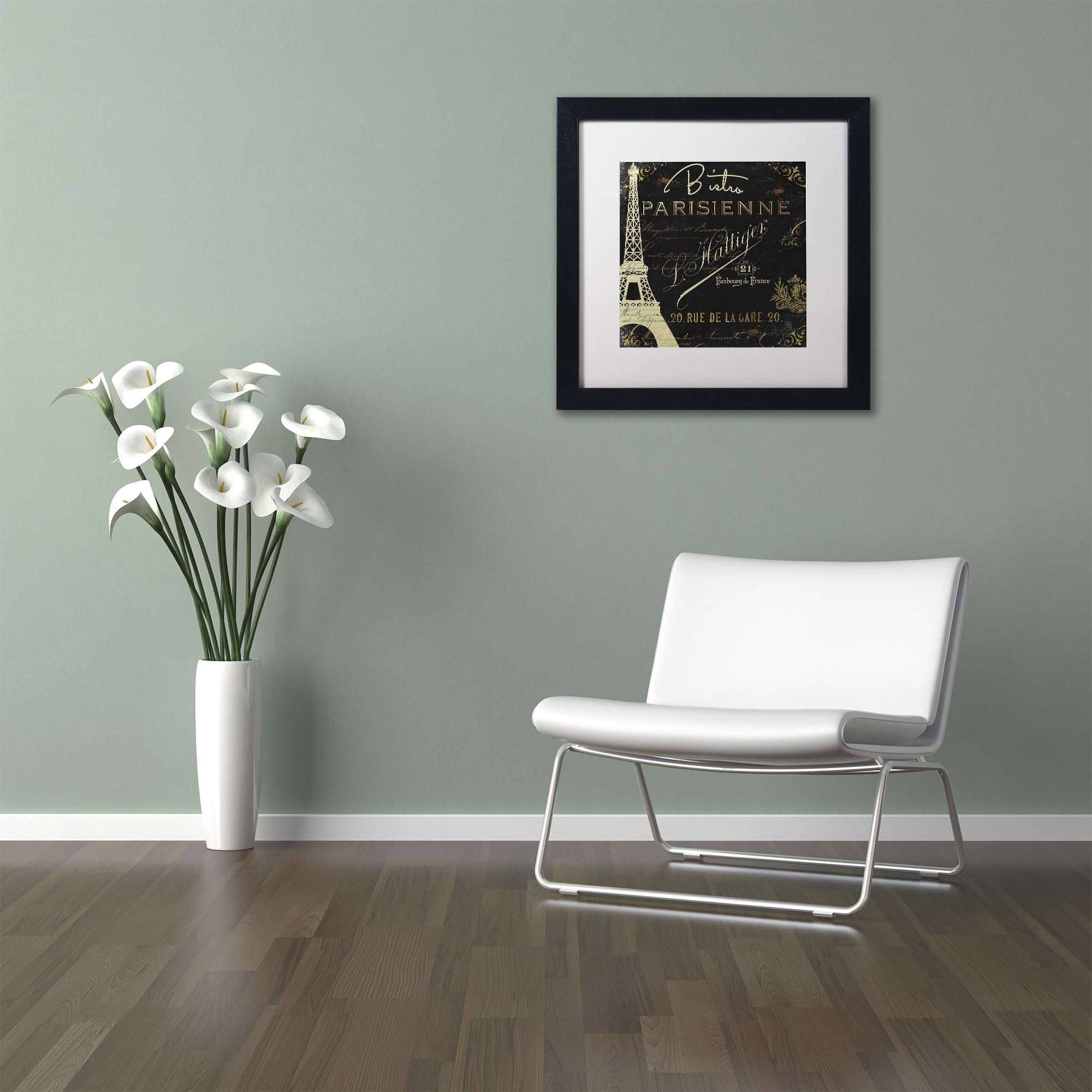 Trademark Fine Art "La Cuisine VI" Canvas Art by Color Bakery White Matte, Black Frame