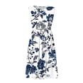 thumbnail image 4 of Rciityk Womens Summer Dresses Casual Sleeveless A-line Swing Midi Dress Beach Vacation Party Boho Sundress with Pockets, Black S, 4 of 6