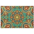 thumbnail image 3 of EREHome Ensemble de 2 Sets de Table Mandala Hippie, Tapis de Table Fleurs Colorées 12x18 Pouces, 3 of 5