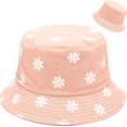 thumbnail image 2 of Flower Reversible Bucket Hat Summer Beach Travel Fisherman Cap Beach Wide Brim Sun Hat for Women Men, 2 of 7