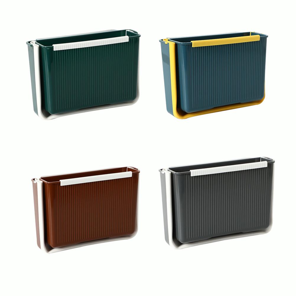 Destyer Hanging Kitchen Trash Can, Foldable Waste Bin for Kitchen