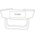 thumbnail image 4 of Paquete 100 piezas Visera ligera con ajuste velcro blanco Unitalla, 4 of 5