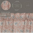 thumbnail image 5 of VHC Brands Kaila Country Cottage Vintage Floral Kitchen Curtain Tier Set of 2 36Lx36W, 5 of 6