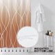 thumbnail image 2 of Burnt-Orange Striped Fabric Shower Curtain for Bathroom with 12 Hooks, Shower, 2 of 4
