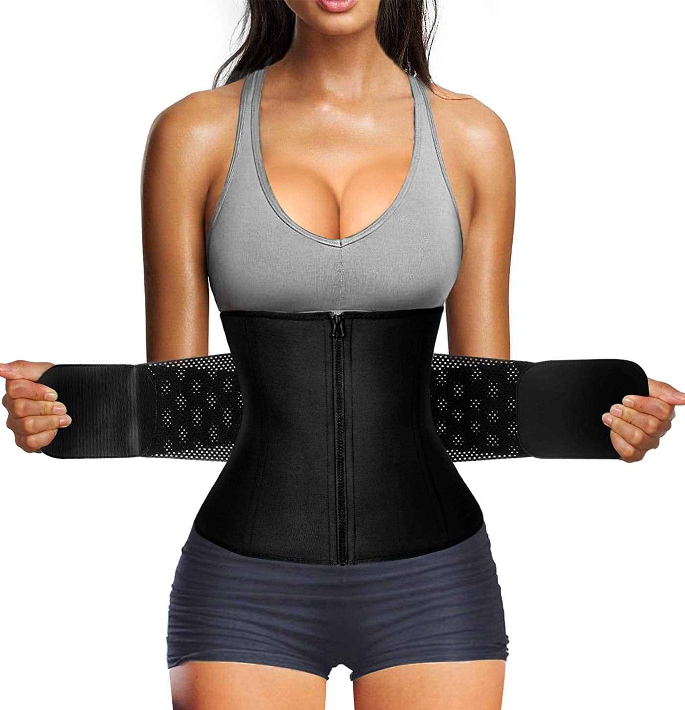 Women Trimmer Belt Hot Sweat Waist Trainer Corset Body Shaper Abdominal Slimming 