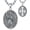 F01-St Benedict, variant on Patron Saint Necklace 925 Sterling Silver Amulet Protection Pendant Religious Jewelry for Men Women