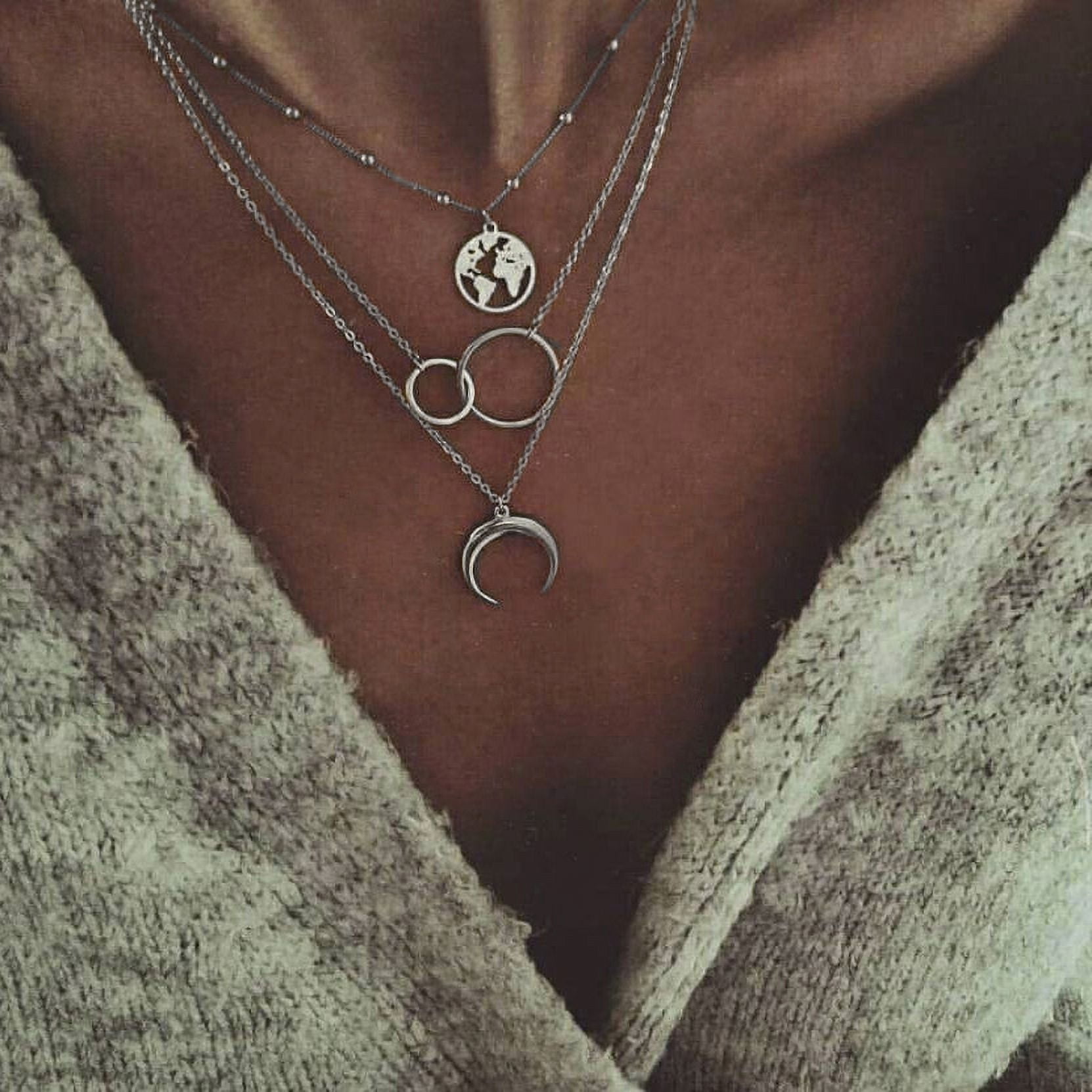 Double locket chain hot sale