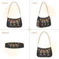 thumbnail image 7 of FORMRS Womens Shoulder Bag with Chain Strap Clutch Purse Cute Tote Handbag, Black Halloween Dancing Skeleton, 7 of 7