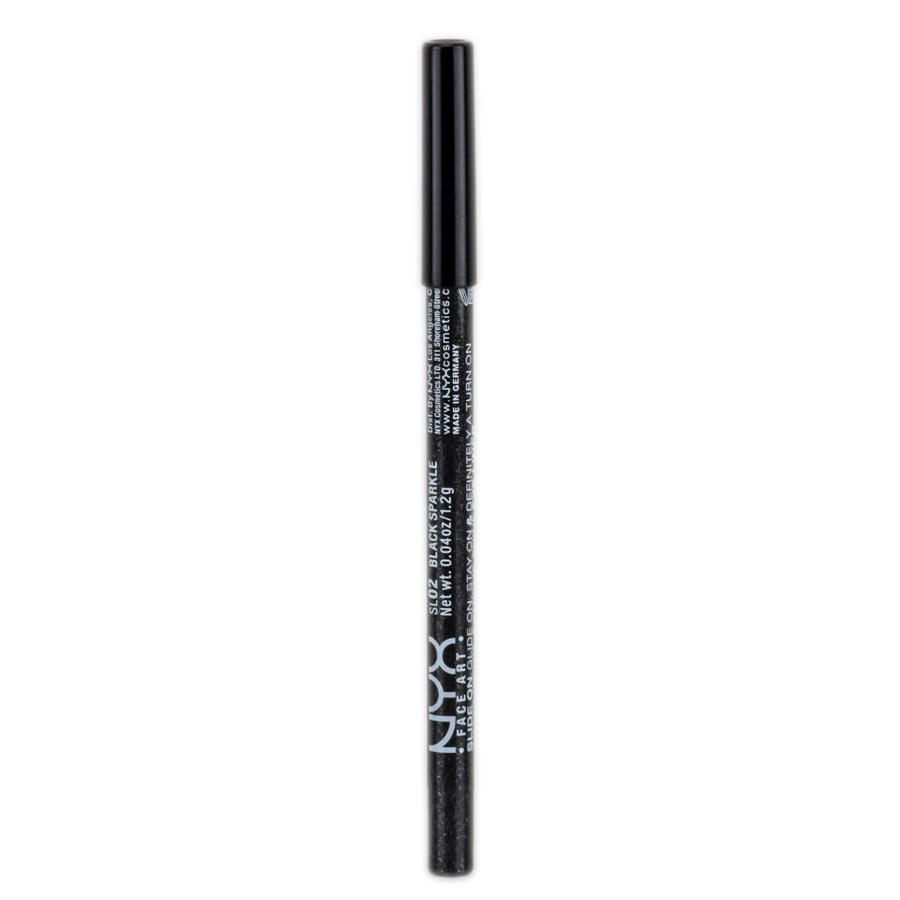 NYX Cosmetics Slide On Pencil, Black Sparkle, 0.04 Ounce []