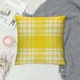 thumbnail image 2 of Qinduosi Pillow Covers Decorations Yellow Buffalo Plaid Throw Pillowcase Indoor Outdoor Cushion Case for Home Bedroom Decor, 2 of 5
