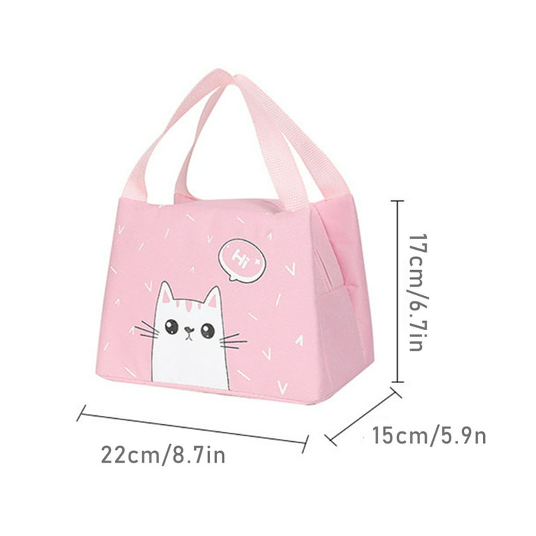 Lovely Insulated Lunch Bag Oxford Cloth Thermal Bento Tote Bag Food  Containers Cooler Bag loncheras para