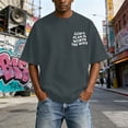 thumbnail image 5 of Christian Graphic Shirts for Men God's Plan Is Worth The Wait Oversized Acid Wash Tshirt Faith Back Print Religious T-shirts Casual Tops for Streetwear Summer Vacation, 5 of 6