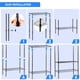 thumbnail image 5 of Estantería HealSmart HealSmart, resistente, 5 niveles, 54 cm de alto, cromada, 5 of 6