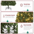 thumbnail image 4 of Glaxias 7.5ft Automatic Tree Structure PVC Material 600 Lights Warm Color 8 Modes 1200 Branches Christmas Tree Green, 4 of 7