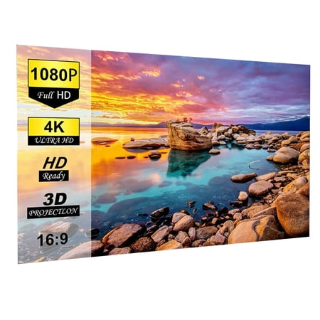 Fast Assembly Design - 16:9 Portable Outdoor and Indoor Movie Theater Front and Rear Projector Screen  100 Inch price history on PriceWatchPro