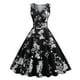 thumbnail image 1 of WILLBEST Vestidos con Curvas para Mujer Vestido Vintage con Cuello En V y Estampado Sexy sin Mangas para Cena Formal Chica, 1 of 3