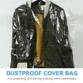 thumbnail image 7 of OUNONA 30pcs 60x120cm Clear Plastic Garment Bags for Clothes Cover Disposable Storage at Home Shop Outdoor, 7 of 7