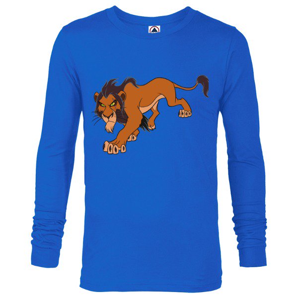 Disney The Lion King Scar Prowling - Long Sleeve T-Shirt for Men  -Customized-Royal - Walmart.com