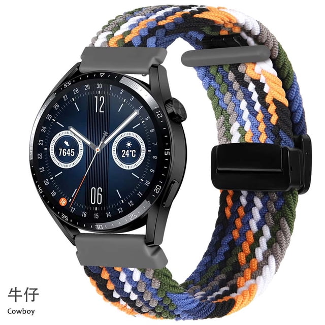 Nylon Braided Loop Strap For OnePlus Watch 2 3 Smart Watch Band Replace Bracelet For OPPO Watch X Realme Watch 3 S Pro Wristband Denim 22mm Universal
