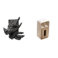 thumbnail image 1 of Sujetalibros con estante, estatua, figura decorativa, caja de pañuelos de piel sintética, adorno decorativo que ahorra espacio, ideal para el hogar y, 1 of 8