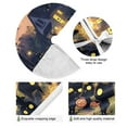 thumbnail image 4 of Halloween Black Cat Pumpkin Lights Christmas Tree Skirt Stand Mat Waterproof Floor Protection Mat for Holiday Decoration, 4 of 6