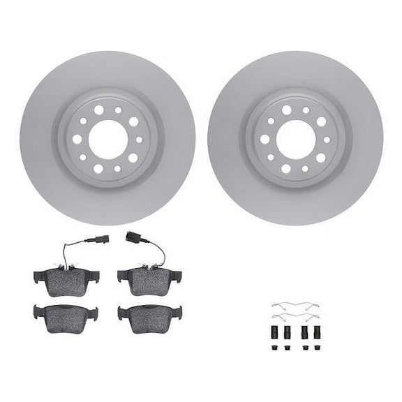 Rear Brake Pad and Rotor Kit - Compatible with 2018 - 2024 Alfa Romeo Stelvio 2019 2020 2021 2022 2023