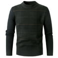 thumbnail image 6 of Men's Sweaters Autumn And Winter Stand Up Collar Half Zip Warm Casual Swweater Pullover, 6 of 6