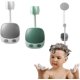 thumbnail image 1 of Juego de 2 soportes para ducha con forma de orejas de cebada, universales, ajustables, sin necesidad de taladrar, soportes para ducha montados en la pared para baño, hotel, 360 grados, 1 of 5