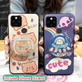 LECPhone Case For Google Pixel 5A, cute TPU phone lens protection