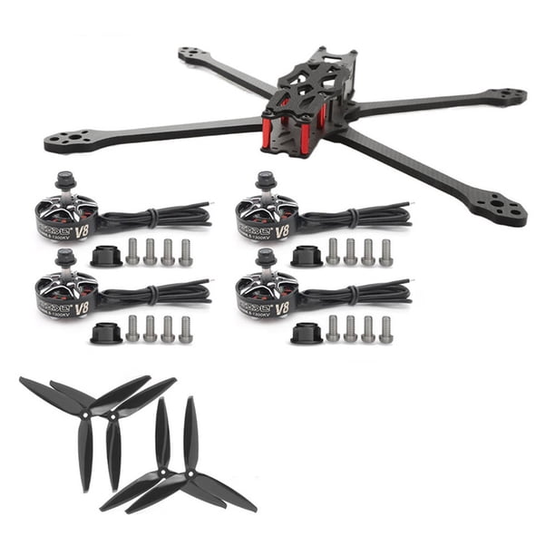 Kit de armazón de cuadricóptero de 7 pulgadas con Motor y hélices cuadricóptero FPV marco de estilo libre Kit de marco de Dron FPV para Dron de carreras de control remoto