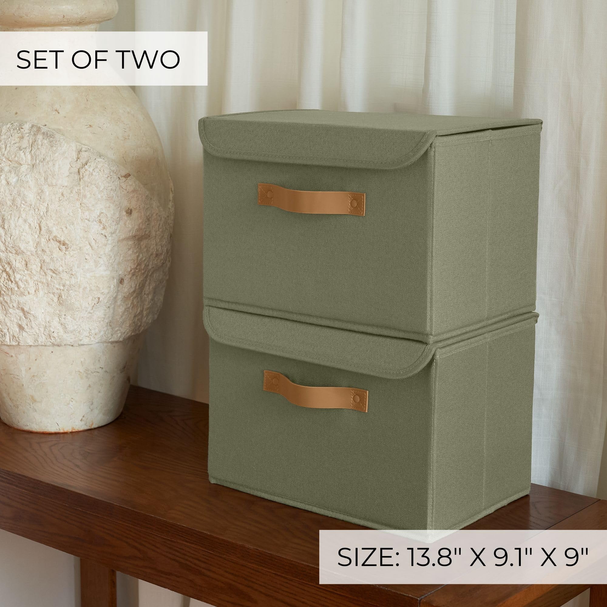 Decorative Linen Storage Boxes with Lids