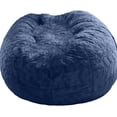 thumbnail image 2 of Bolsa de Frijoles Perezosos Cubierta de Sofá Lavable Relájese Sin Relleno Nórdico Nórdico Cómodo PV Piel Artificial Piel Artificial para Suministros marino SM SunniMix Funda de sofá, 2 of 8