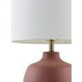 thumbnail image 3 of Livabliss Braxton Rustic Accent Table Lamp, 22-inch, Brick with White Shade, 3 of 5