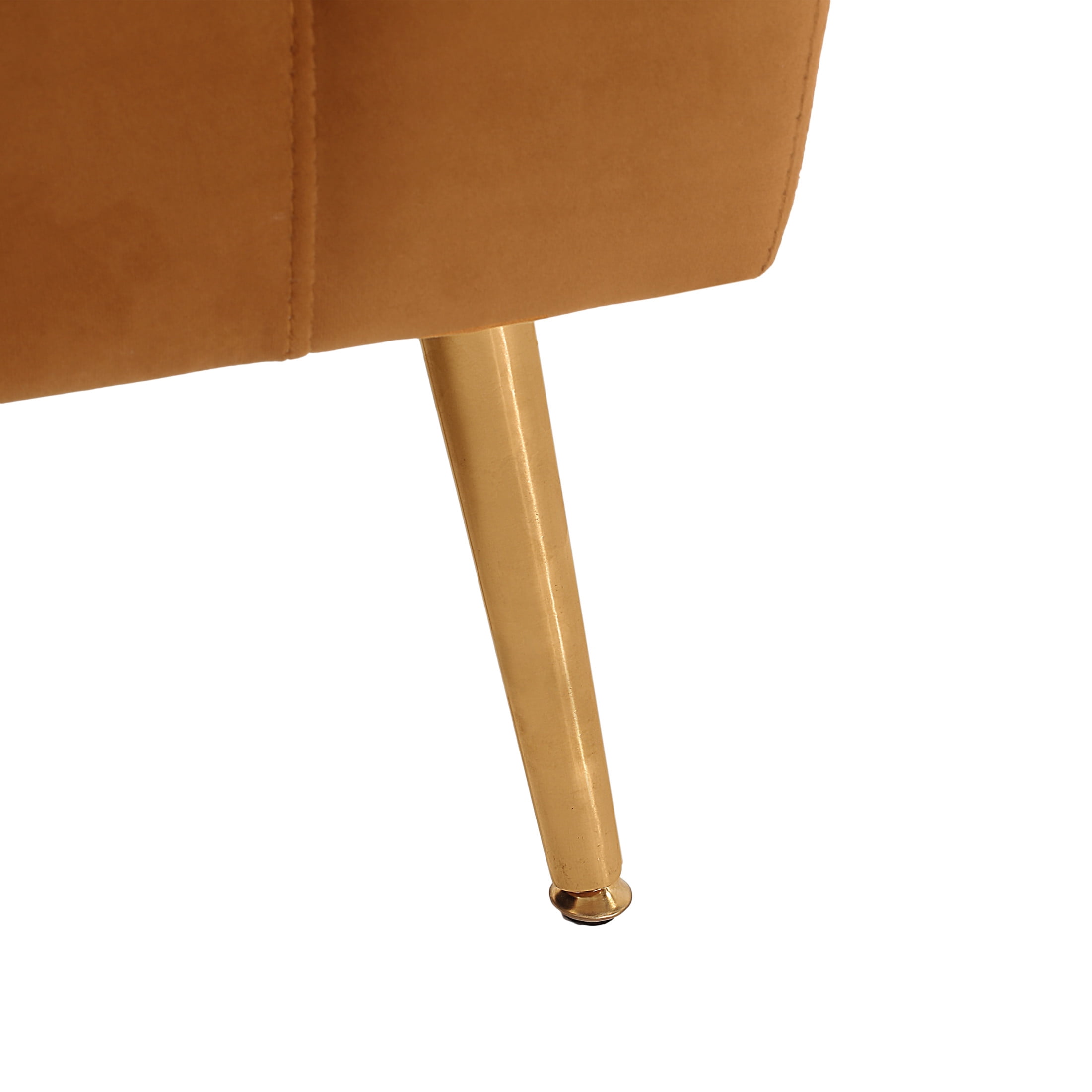 Noble House Modern Velvet Loveseat for Living Room, Turmeric