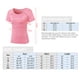 thumbnail image 5 of Camiseta deportiva para mujer, cuello redondo, manga corta, elástica, transpirable, que absorbe los Abanopi Camiseta deportiva para mujer, 5 of 7