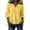 Yellow-summer top, variant on Hfnxid Summer Tops for Women 3/4 Length Sleeve Henley Neck Shirt Embroidered Casual Blouse Solid Color Vacation T Shirts Yellow XL