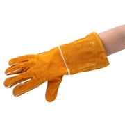 Welder Tool Hand Tool Accessories 1 Pair Welding Gloves  Durable Cowhide Leather Welder Work Hand Tool Accessories