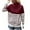 Red, variant on Herrnalise Women's Knitted Crop Tops Long Sleeve Top, High Neck, Striped, Color Blocking Sweater, Round Neck Sweater Pullover Jumper Sweaters
