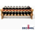 thumbnail image 2 of DECOMIL - 18 Bottle Wine Rack | Wine Rack Stand | Modular and Stackable | Wine Bottle Organizer for Countertop (9 Bottle), 2 of 7