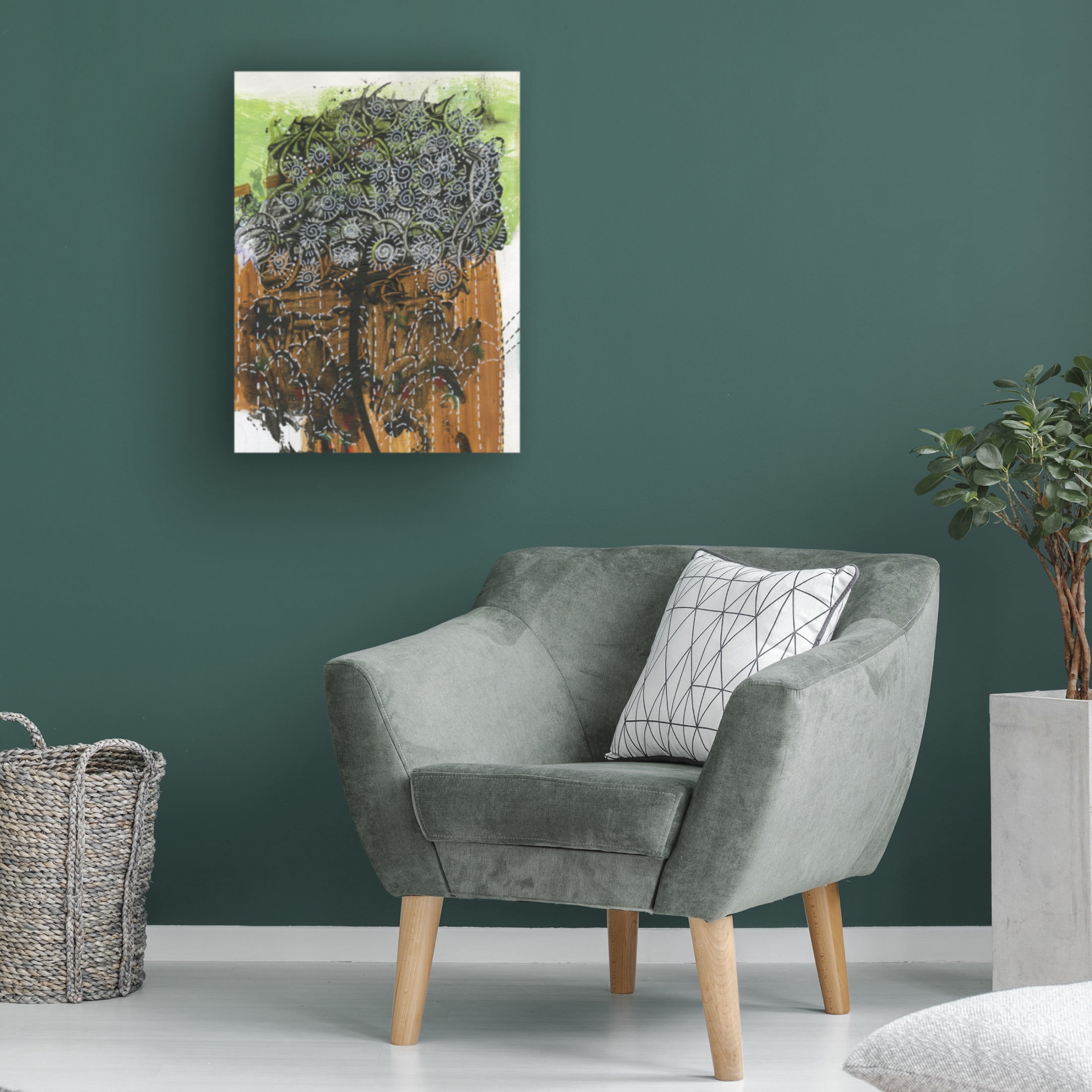 Canvas Wall Art - Medha Karandikar 'Spiritual Journal 12' Wall Art for Living Room, Bedroom, or Office Décor by Trademark Fine Art - 18 x 24 Inches
