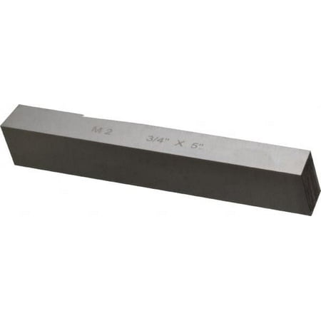 

Cleveland M2 HSS Square Tool Bit Blank 3/4 Wide x 3/4 High x 5 OAL 2 Beveled Ends 10° Bevel Angle Ground